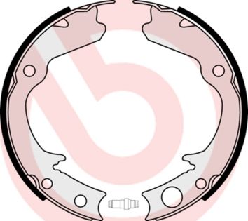 Комплект тормозных колодок, стояночная тормозная система BREMBO S78508