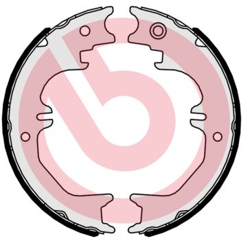 Комплект тормозных колодок, стояночная тормозная система BREMBO S83563