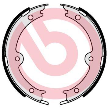 Комплект тормозных колодок, стояночная тормозная система BREMBO S83564