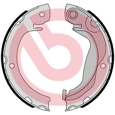 Комплект тормозных колодок, стояночная тормозная система BREMBO S83569