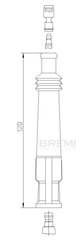 Вилка, свеча зажигания BREMI 132265