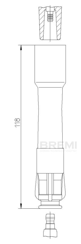 Вилка, свеча зажигания BREMI 13249A18