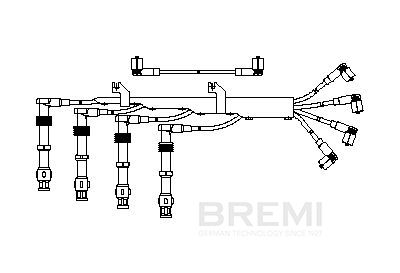 Комплект проводов зажигания BREMI 473100