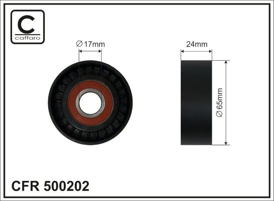Натяжной ролик, поликлиновой ремень CAFFARO 500202