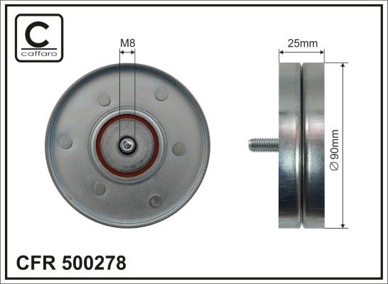 Паразитный / ведущий ролик, поликлиновой ремень CAFFARO 500278