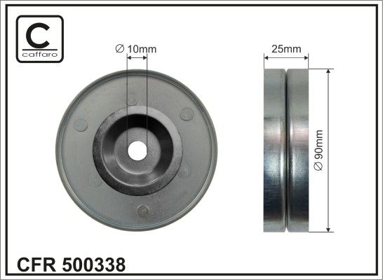 Натяжной ролик, поликлиновой ремень CAFFARO 500338