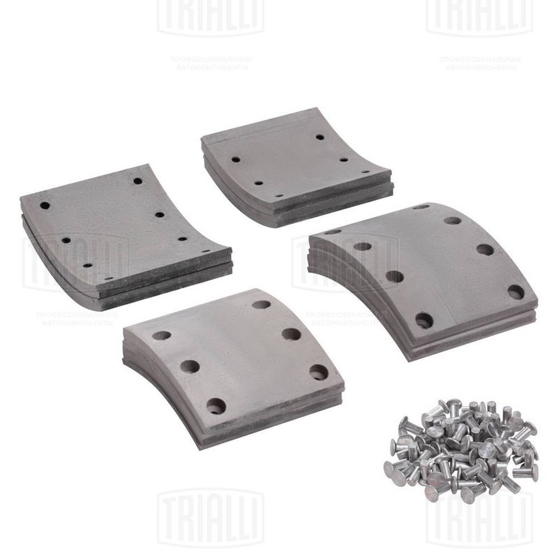 Тормозные колодки, барабанный тормоз TRIALLI BLT0702