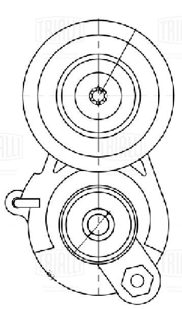Натяжитель ремня, клиновой зубча TRIALLI CM5735