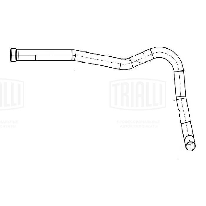 Труба выхлопного газа TRIALLI ERP0111