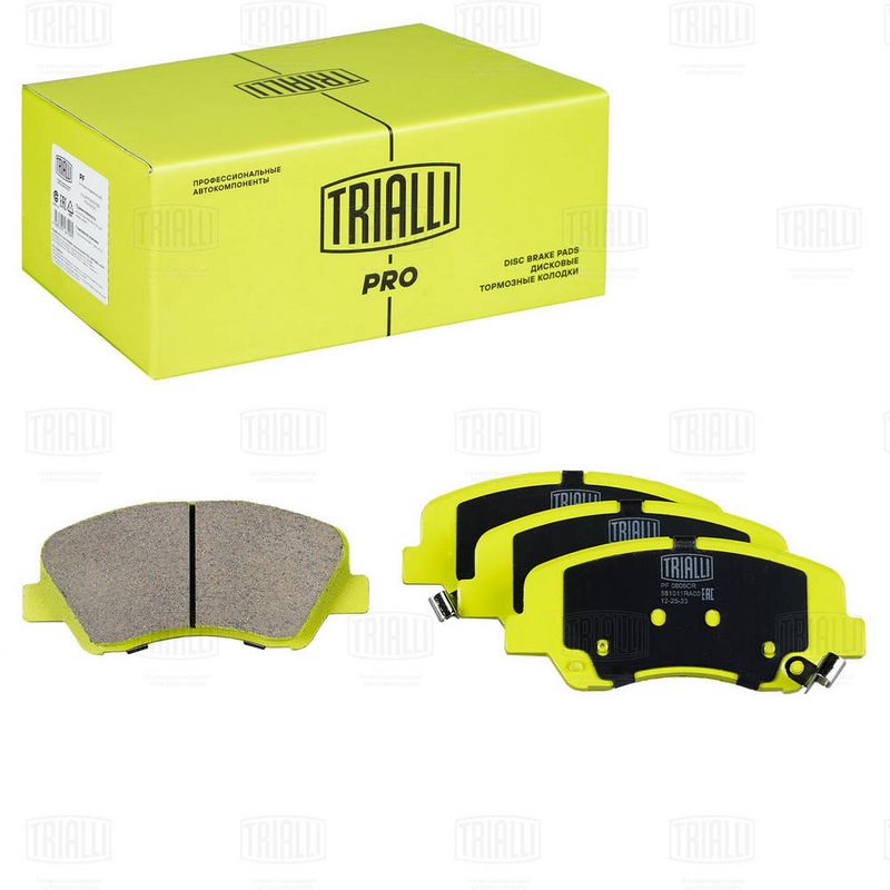 Комплект тормозных колодок, дисковый тормоз TRIALLI PF0806CR