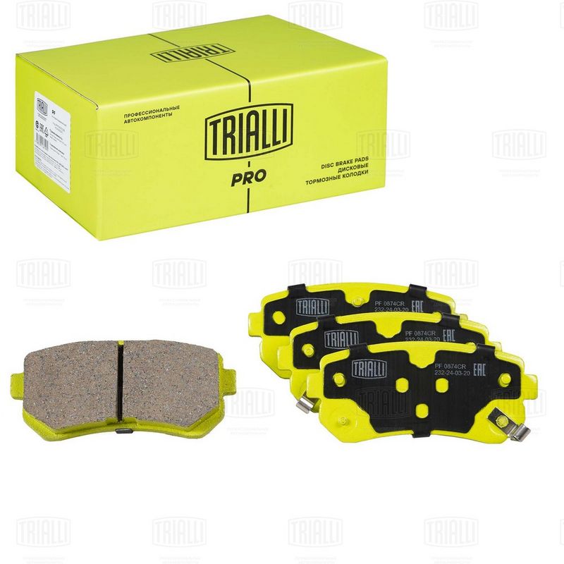 Комплект тормозных колодок, дисковый тормоз TRIALLI PF0874CR
