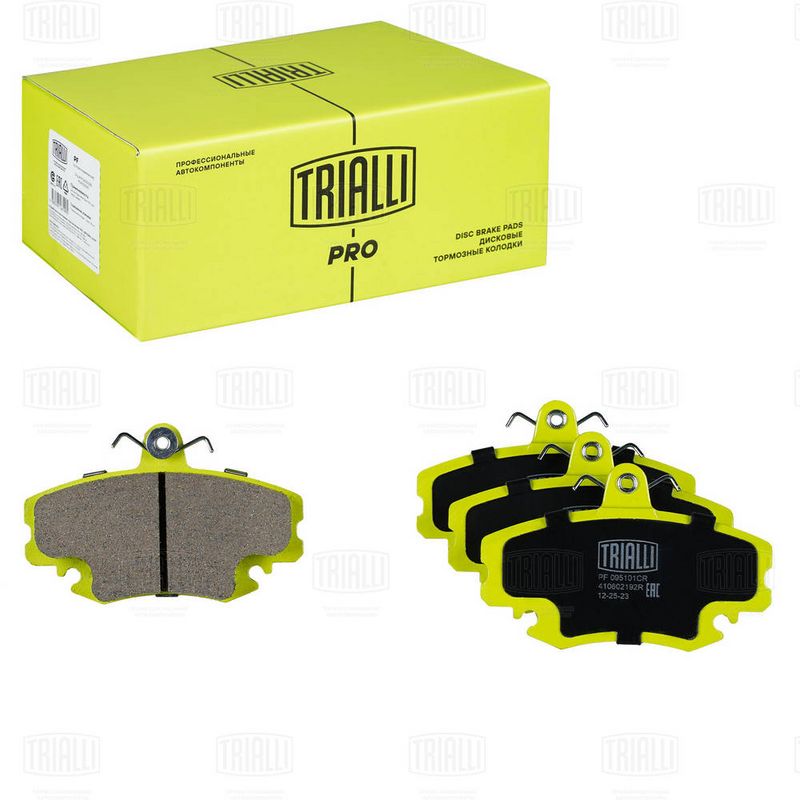 Комплект тормозных колодок, дисковый тормоз TRIALLI PF095101CR