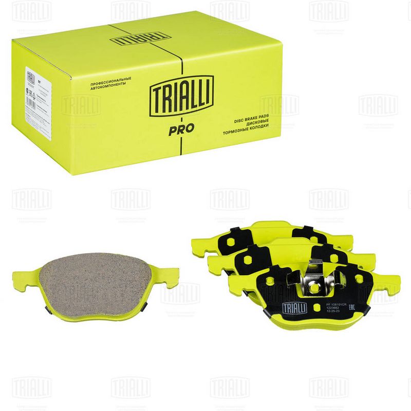 Комплект тормозных колодок, дисковый тормоз TRIALLI PF106101CR