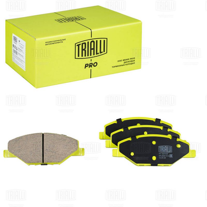 Комплект тормозных колодок, дисковый тормоз TRIALLI PF1807CR