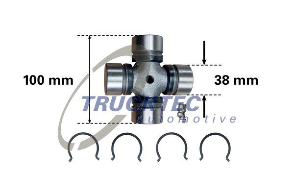 Шарнир, продольный вал TRUCKTEC AUTOMOTIVE 0134010