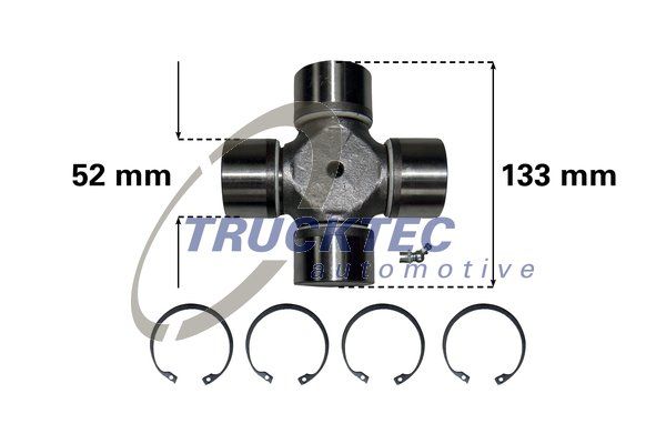 Шарнир, продольный вал TRUCKTEC AUTOMOTIVE 0134011