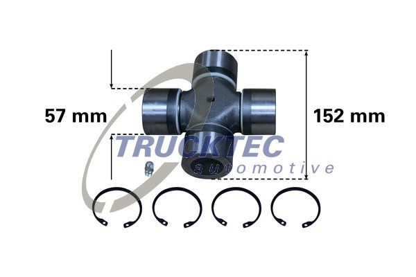 Шарнир, продольный вал TRUCKTEC AUTOMOTIVE 0134014