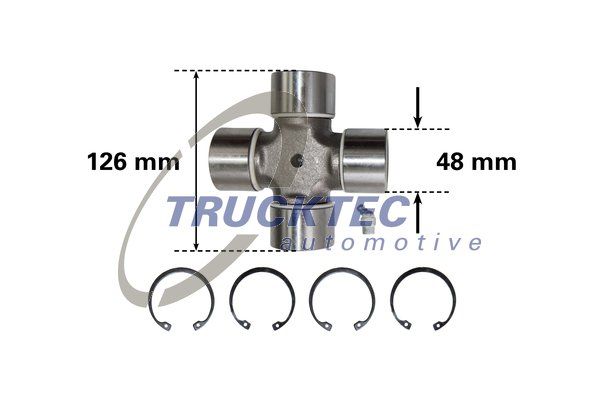Шарнир, продольный вал TRUCKTEC AUTOMOTIVE 0134028