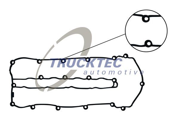 Прокладка, крышка головки цилиндра TRUCKTEC AUTOMOTIVE 0210029