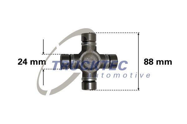 Шарнир, продольный вал TRUCKTEC AUTOMOTIVE 0234042