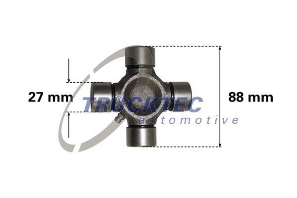 Шарнир, продольный вал TRUCKTEC AUTOMOTIVE 0234044