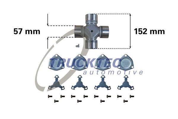 Шарнир, продольный вал TRUCKTEC AUTOMOTIVE 0334001