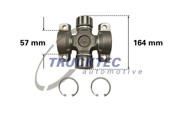 Шарнир, продольный вал TRUCKTEC AUTOMOTIVE 0440008