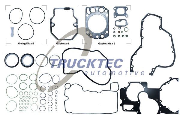 Комплект прокладок, головка цилиндра TRUCKTEC AUTOMOTIVE 0510031