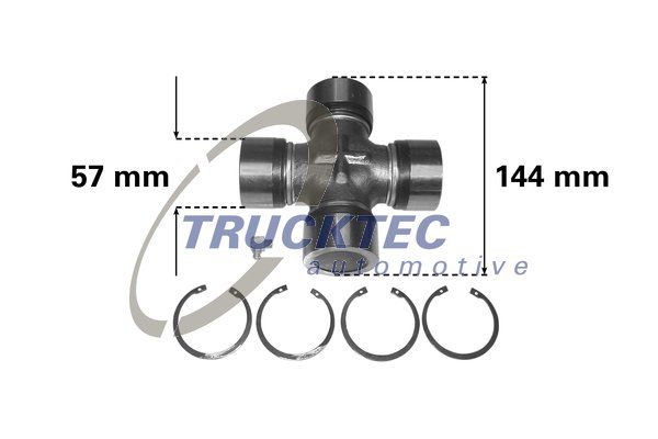 Шарнир, продольный вал TRUCKTEC AUTOMOTIVE 0534001
