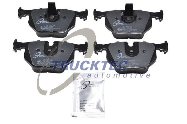 Комплект тормозных колодок, дисковый тормоз TRUCKTEC AUTOMOTIVE 0834102
