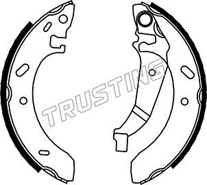 Комплект тормозных колодок TRUSTING 023005