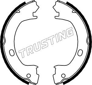 Комплект тормозных колодок, стояночная тормозная система TRUSTING 023006