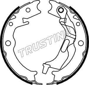 Комплект тормозных колодок, стояночная тормозная система TRUSTING 027007