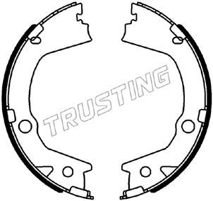 Комплект тормозных колодок, стояночная тормозная система TRUSTING 040164