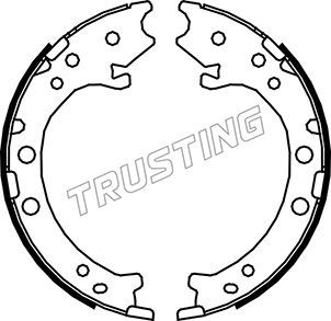 Комплект тормозных колодок, стояночная тормозная система TRUSTING 044026