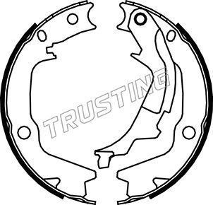 Комплект тормозных колодок, стояночная тормозная система TRUSTING 046222
