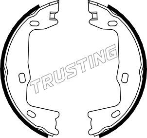 Комплект тормозных колодок, стояночная тормозная система TRUSTING 073159