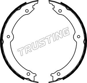 Комплект тормозных колодок, стояночная тормозная система TRUSTING 115323
