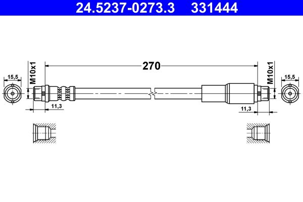 Тормозной шланг ATE 24523702733