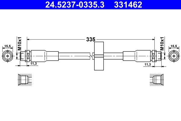 Тормозной шланг ATE 24523703353