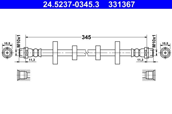 Тормозной шланг ATE 24523703453