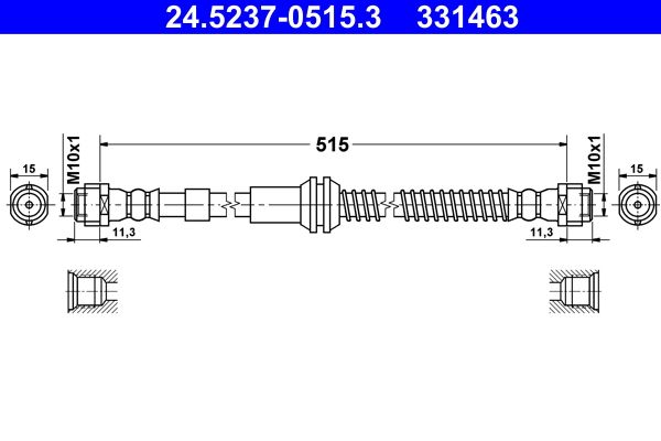 Тормозной шланг ATE 24523705153