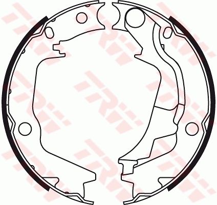 Комплект тормозных колодок, стояночная тормозная система TRW GS8782