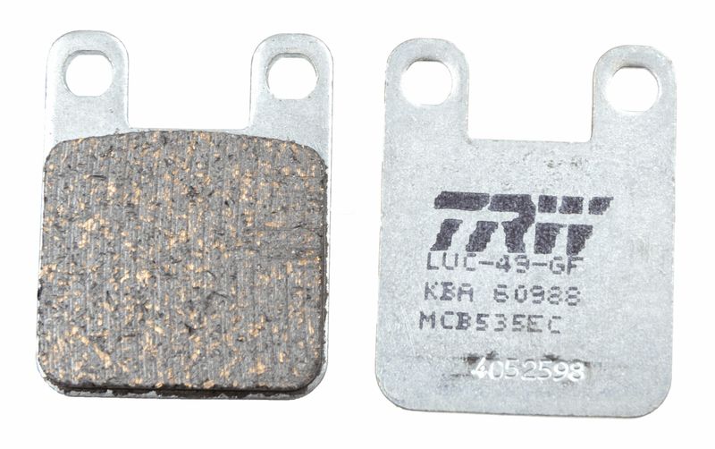 Комплект тормозных колодок, дисковый тормоз TRW MCB535EC