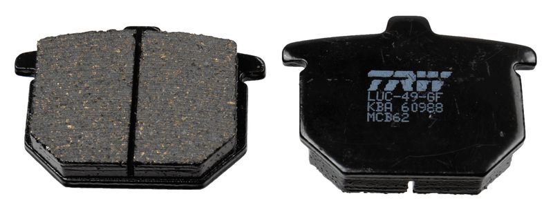 Комплект тормозных колодок, дисковый тормоз TRW MCB62