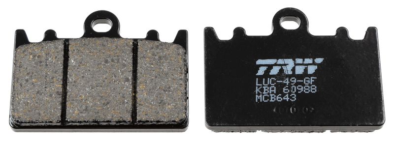 Комплект тормозных колодок, дисковый тормоз TRW MCB643