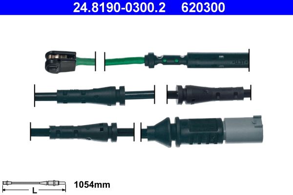 Сигнализатор, износ тормозных колодок ATE 24819003002