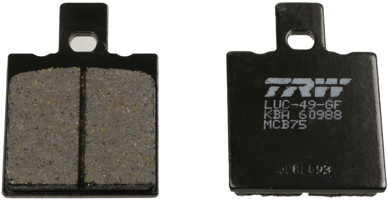 Комплект тормозных колодок, дисковый тормоз TRW MCB75