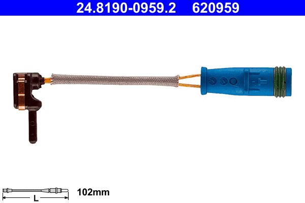 Сигнализатор, износ тормозных колодок ATE 24819009592