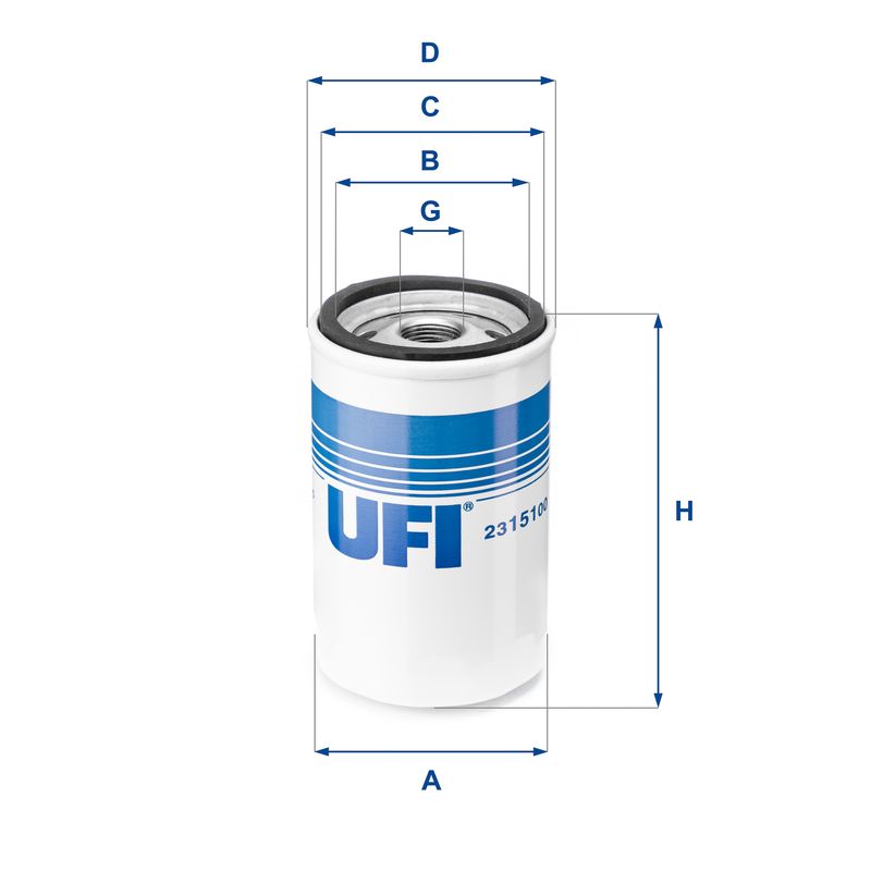 Масляный фильтр UFI 2315100